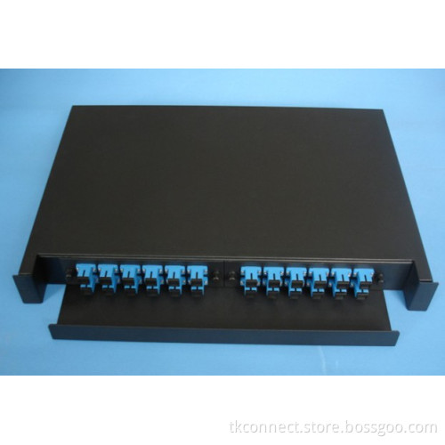 Sliding 1u 24port Fiber Optic Patch Panel